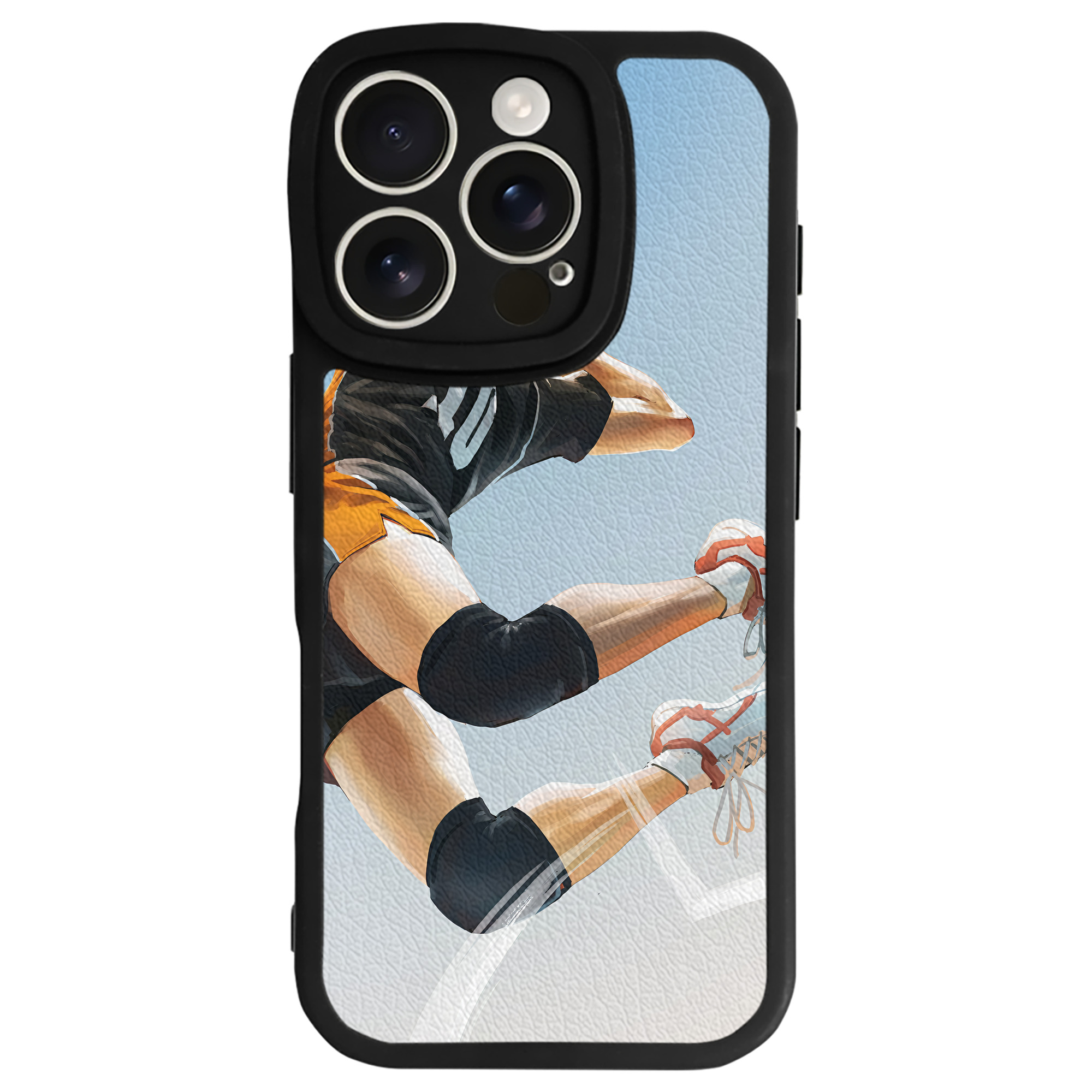 （画像用） ハイキュー!! Haikyu!! 【iPhone 16シリーズ対応】シリコンスマホケース（レザー調） 材質：シリコン